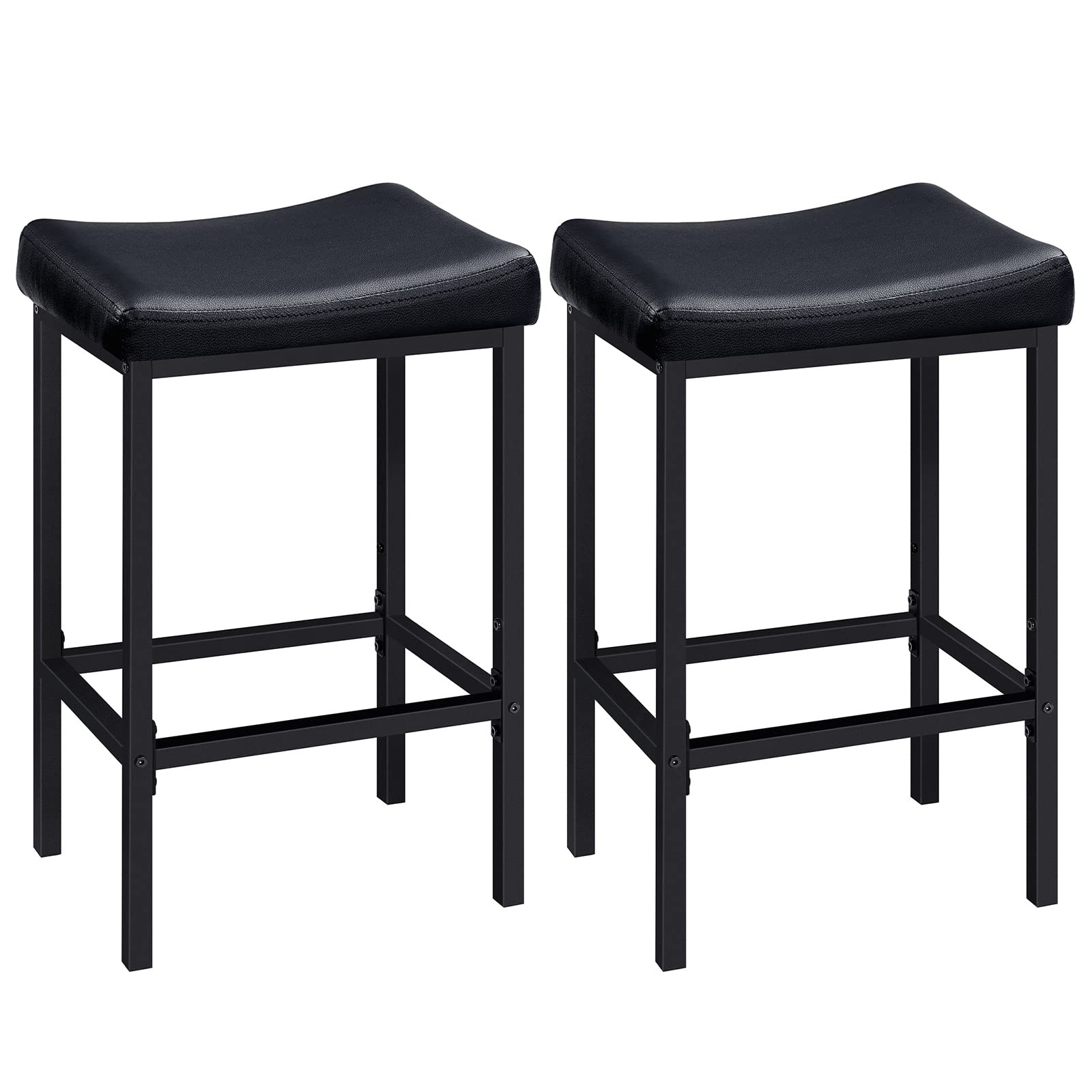 HOOBRO Bar Stools, Set of 2 Bar Chairs, Counter Height Stools, Saddle Barstoo... HOOBRO Bar Stools, Set of 2 Bar Chairs, Counter Height Stools, Saddle Barstoo...