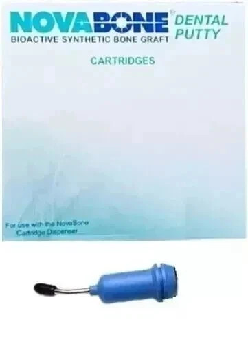 Novabone Putty Bioactive Synthetic bone graft 1 Cartridges .25 cc X 4