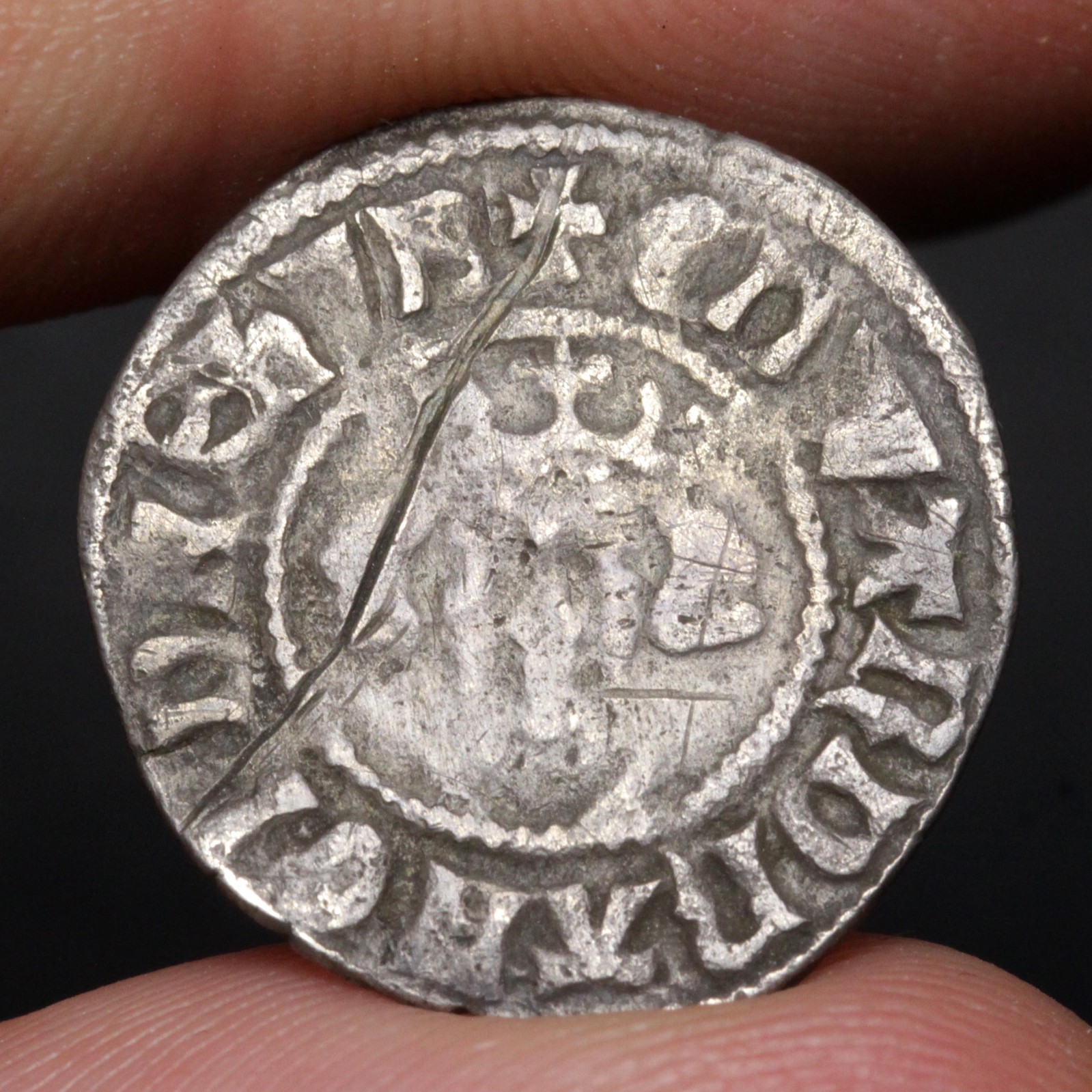 1279 King Edward I Penny Silver Coin Kingdom of England London Mint