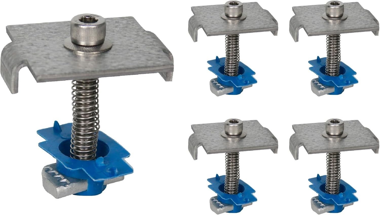SPMC158-5PK Solar Panel Mid Clamps for 1-5/8 in. Steel Strut Channel, Solar... 
