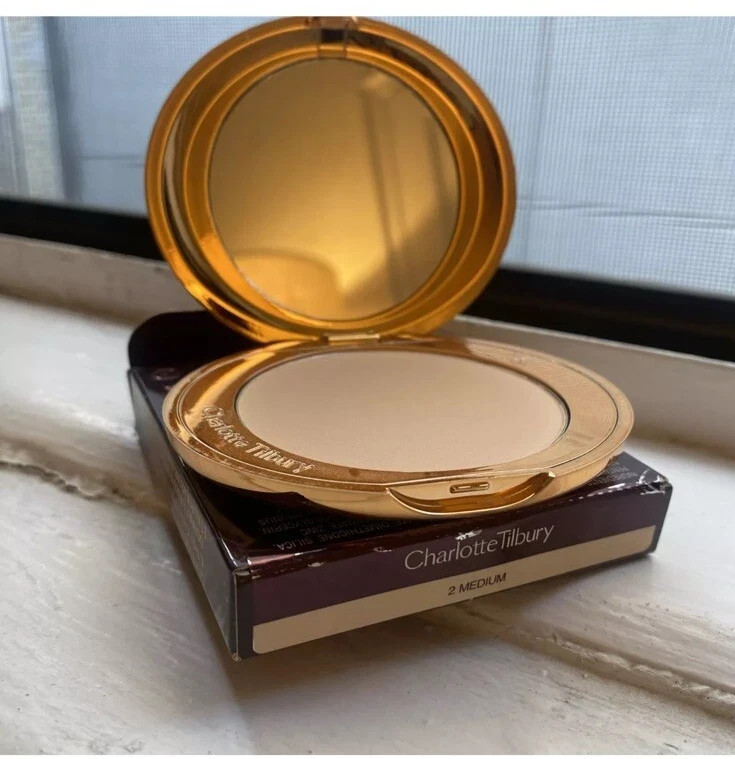 Charlotte Tilbury Airbrush Flawless Finish Setting Powder Medium#2 NEW 