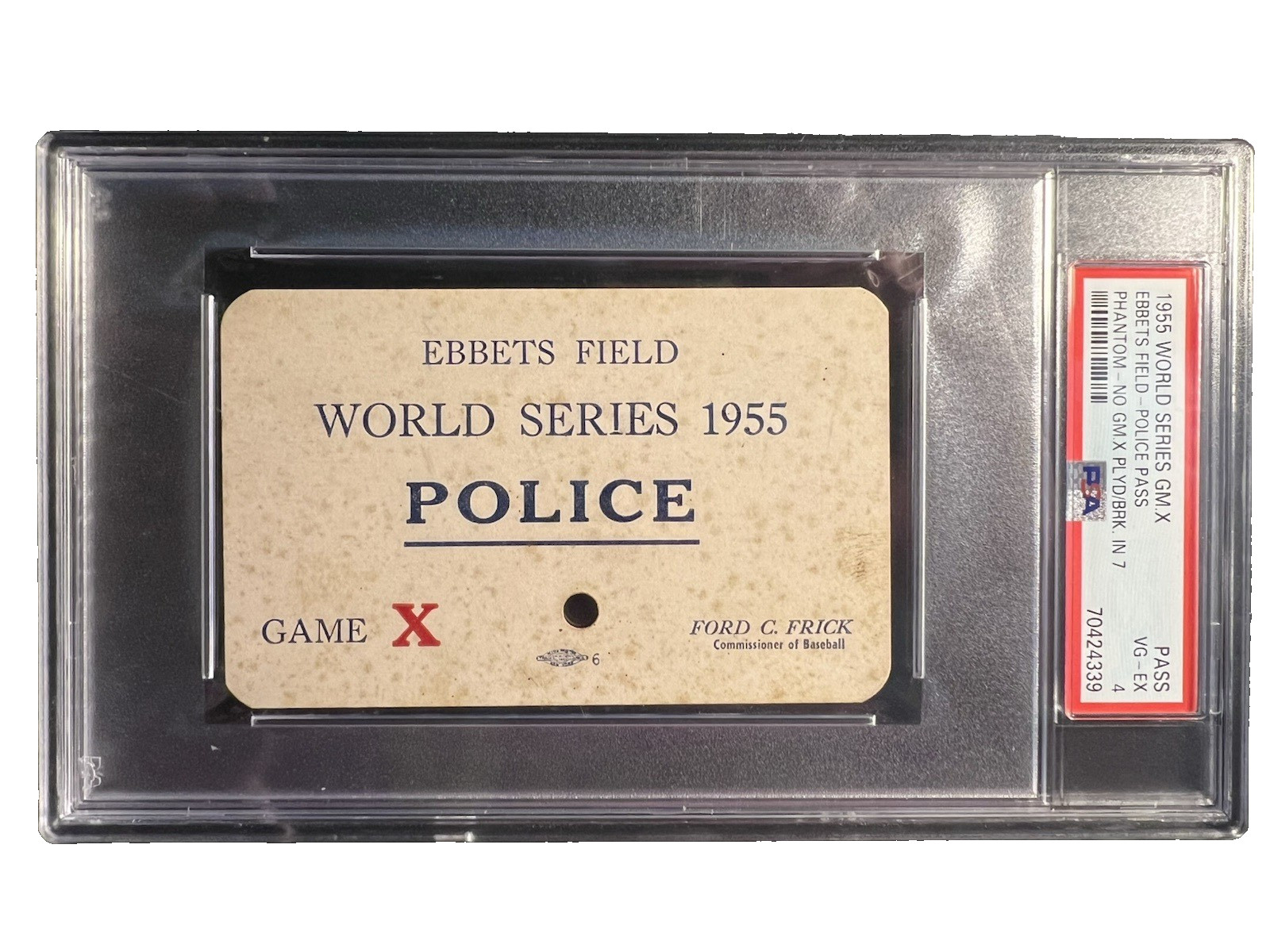 EBBETS FIELD RARE 1955 WORLD SERIES 