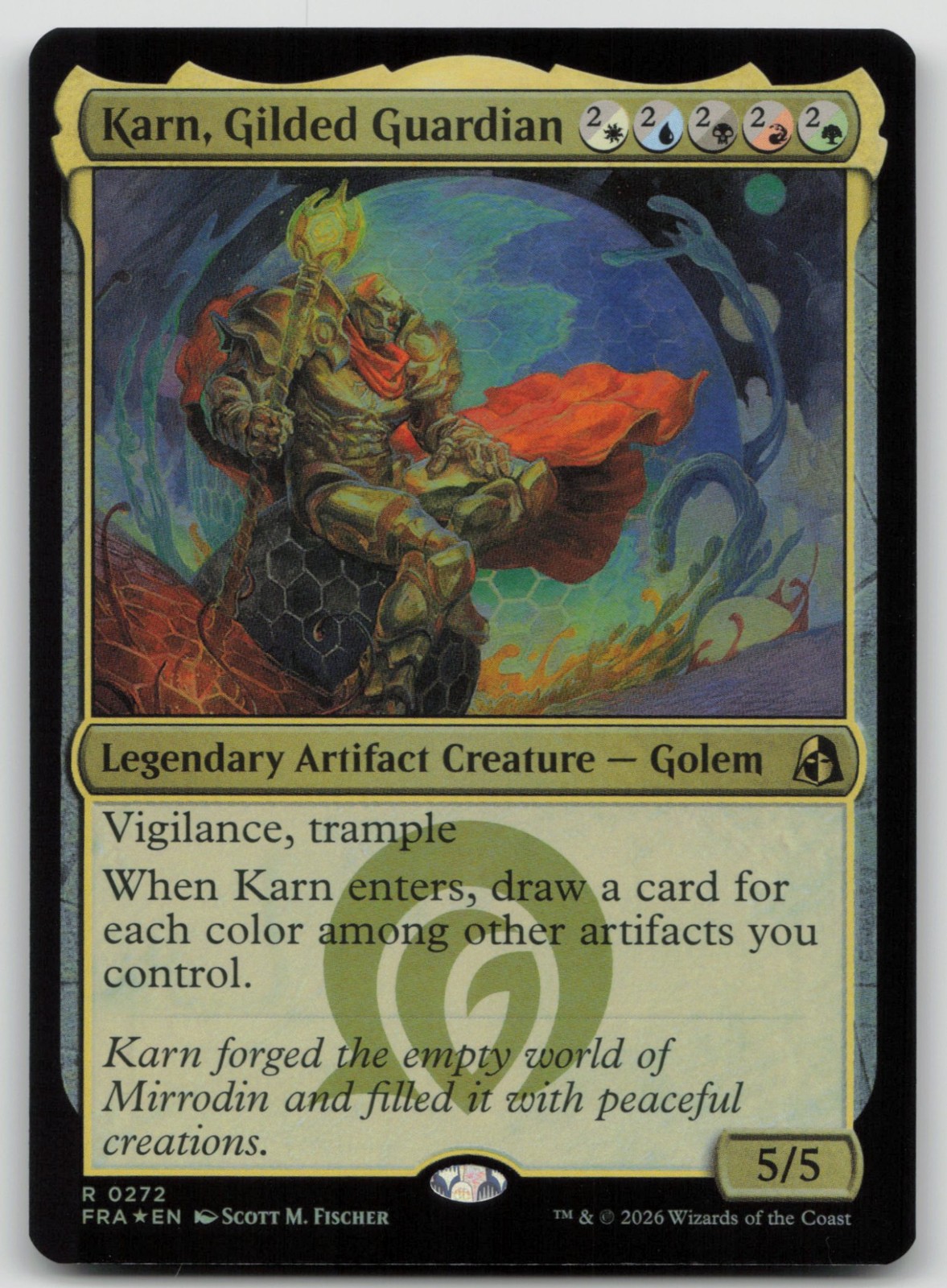 Karn, Gilded Guardian 272 FRA MTG Rare Foil NM