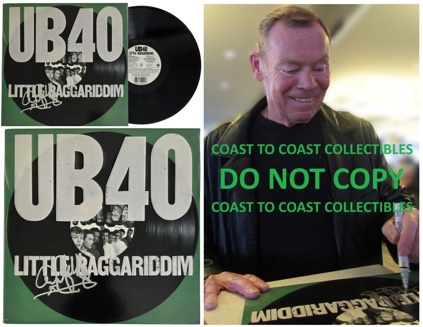 Ali Campbell Signed UB40 Little Baggariddim Album COA Proof Autographed Vinyl