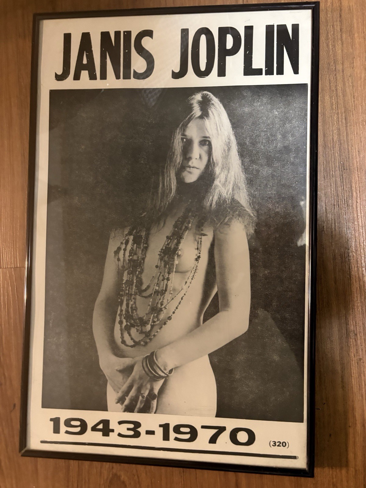 RARE , VINTAGE Janis Joplin 1943-1970 Framed Photo Print Poster RARE , VINTAGE Janis Joplin 1943-1970 Framed Photo Print Poster