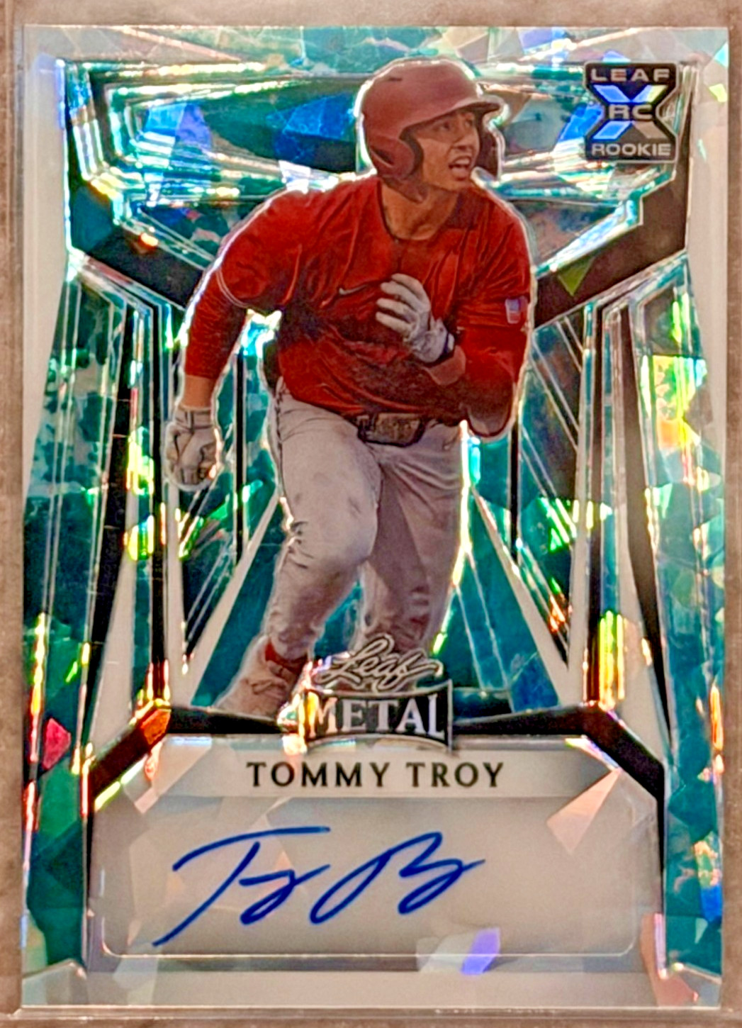 2023 Leaf Metal Tommy Troy Auto XRC Pulsar Galaxy /5 Rookie Autograph INVEST