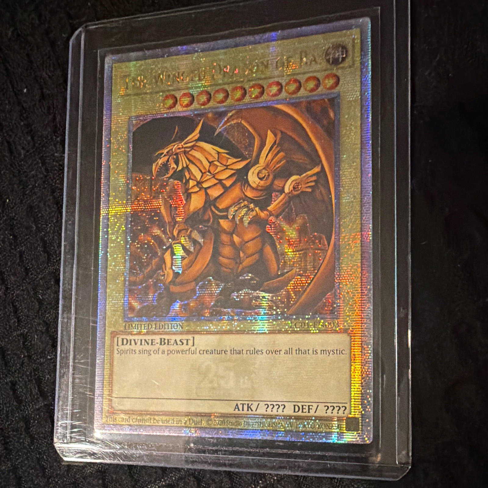 Yu-Gi-Oh Konami The Winged Dragon of Ra QCSR Foil Ltd LC01-EN003 EN