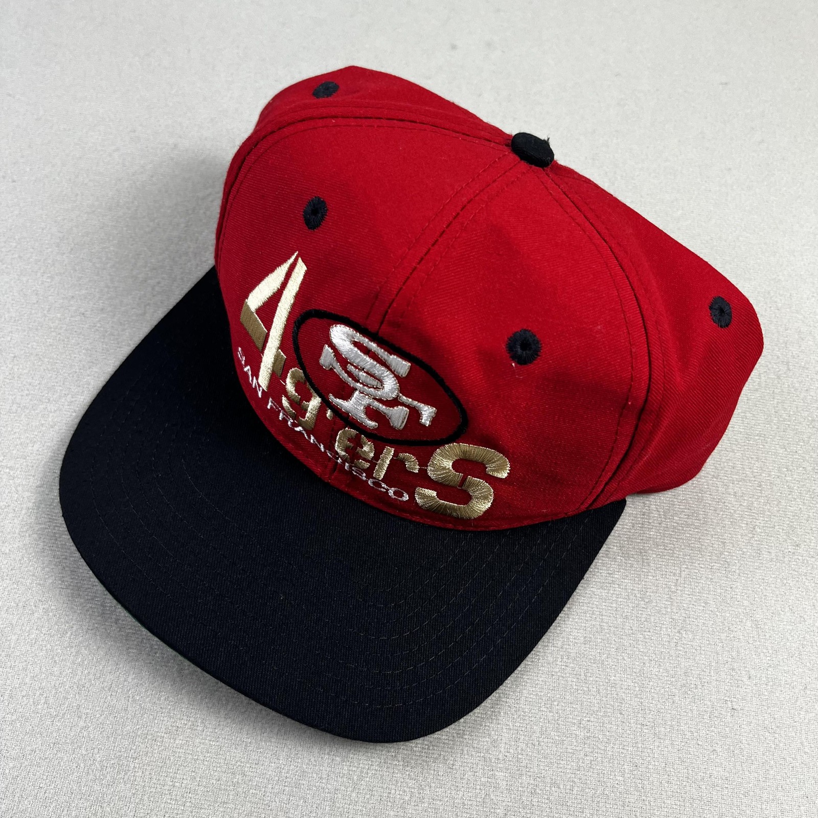Vintage San Francisco 49ers Hat Cap Snapback Red Annco Team NFL Football 90s Vintage San Francisco 49ers Hat Cap Snapback Red Annco Team NFL Football 90s