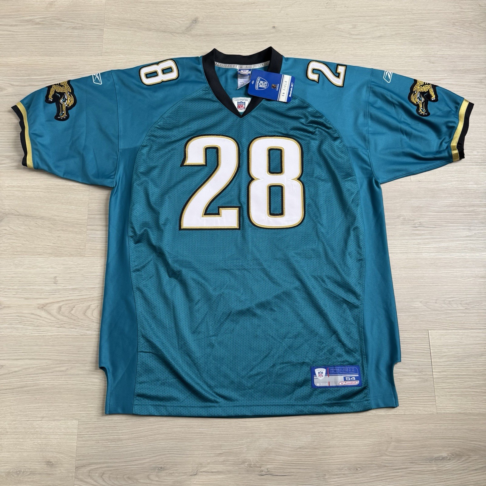 Authentic Vintage New With Tags Fred Taylor Jacksonville Jaguars Jersey 54