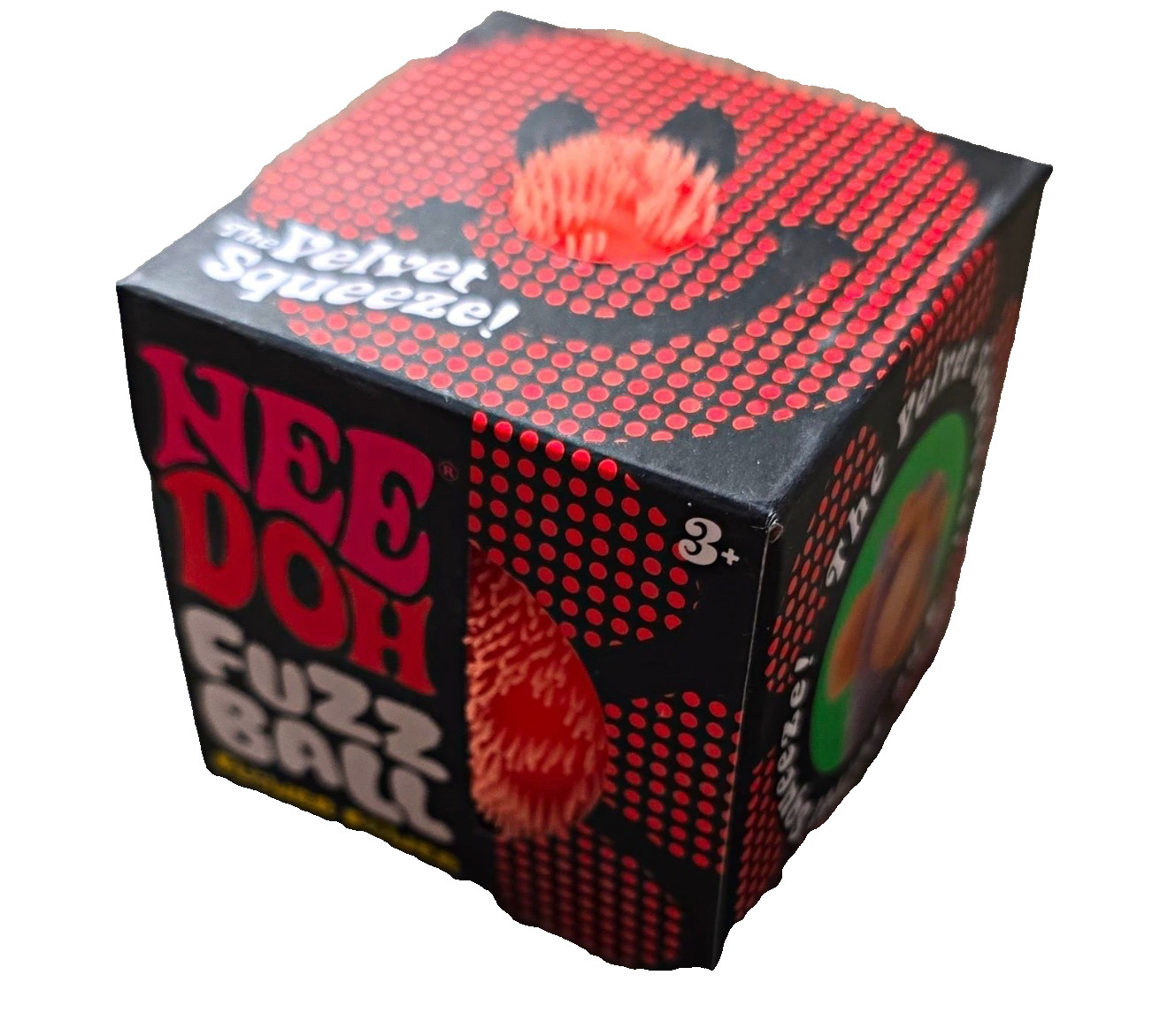 Schylling NEEDOH Fuzz ball Flower Power Orange Edition Authentic Velvet Squeeze Schylling NEEDOH Fuzz ball Flower Power Orange Edition Authentic Velvet Squeeze