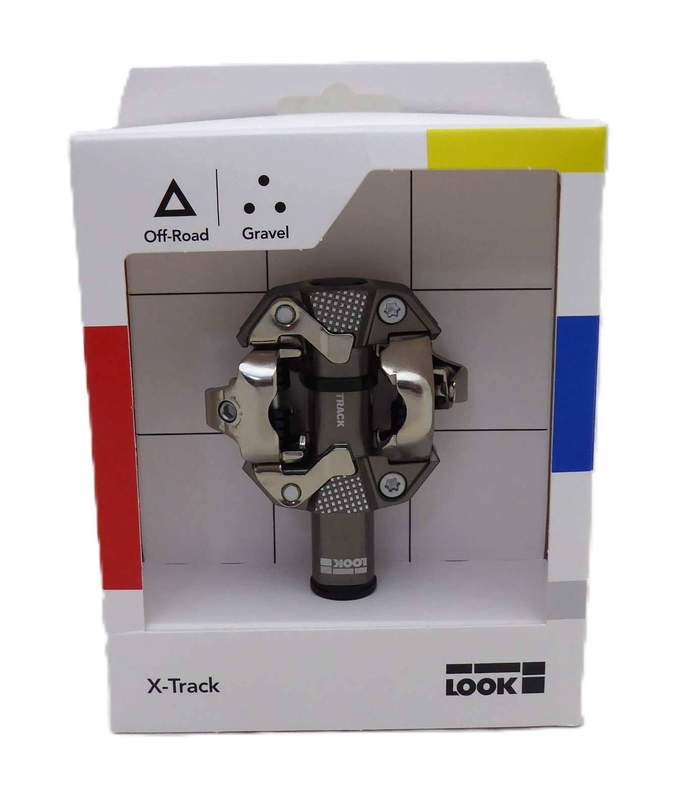 LOOK X-TRACK Pedals - Dual Sided Clipless, Chromoly, 9/16