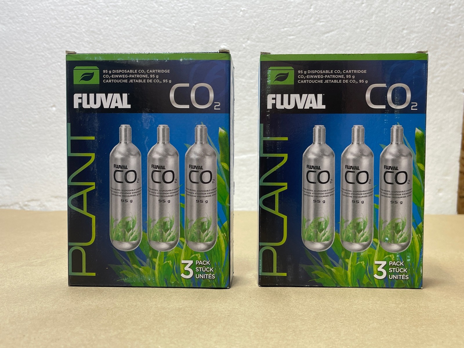 6x Lot Fluval 95g Pressurized CO2 Disposable Cartridge
