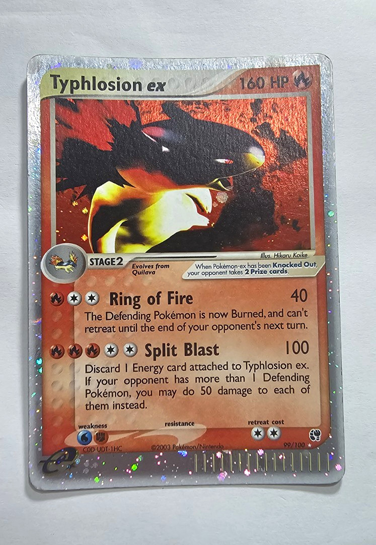 Typhlosion Ex 99 /100 Pokemon Sandstorm Typhlosion Ex 99 /100 Pokemon Sandstorm