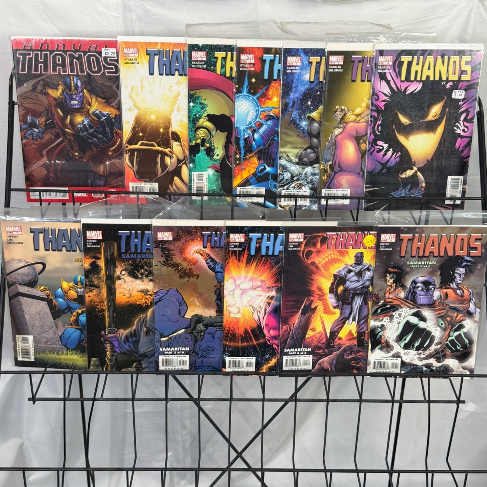 Marvel Thanos 2003 Series 1-12 & Annual 1 lot 1st Fallen One Starlin Ron Lim Marvel Thanos 2003 Series 1-12 & Annual 1 lot 1st Fallen One Starlin Ron Lim