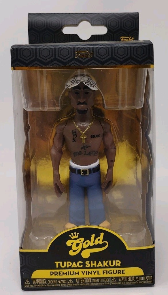 Funko Gold Tupac Premium Vinyl 5 Inch Figure Series One Rapper Vaulted 2021 Funko Gold Tupac Premium Vinyl 5 Inch Figure Series One Rapper Vaulted 2021
