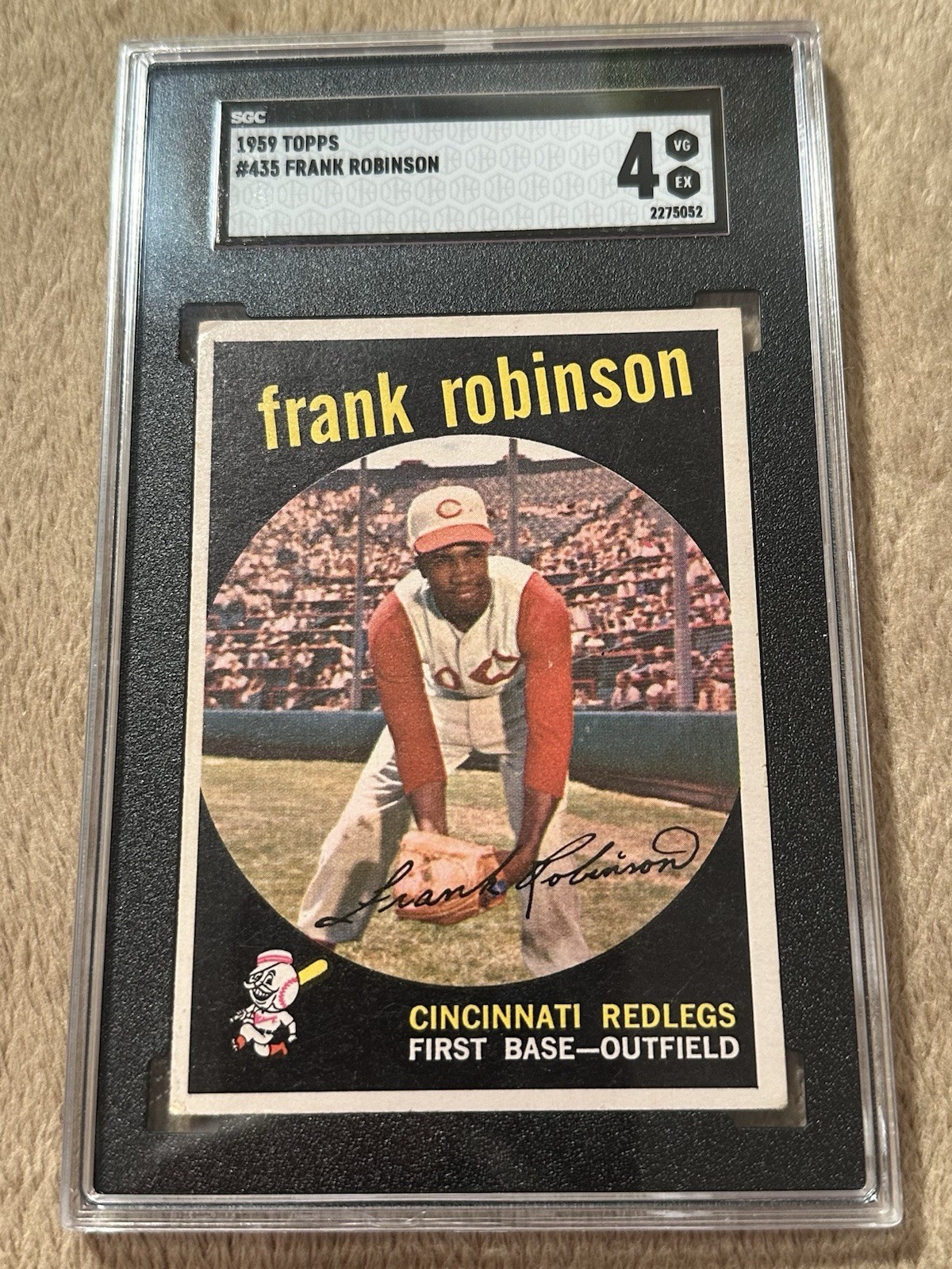 1959 Topps Frank Robinson #435 SGC 4 VG/EX Cincinnati Redlegs HOF Nice Vintage 1959 Topps Frank Robinson #435 SGC 4 VG/EX Cincinnati Redlegs HOF Nice Vintage