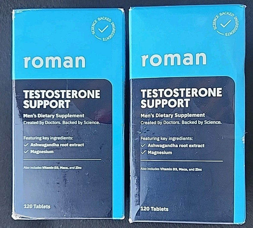2-Roman Testosterone Booster Male Enhancement Support 120 Ct 2-Roman Testosterone Booster Male Enhancement Support 120 Ct