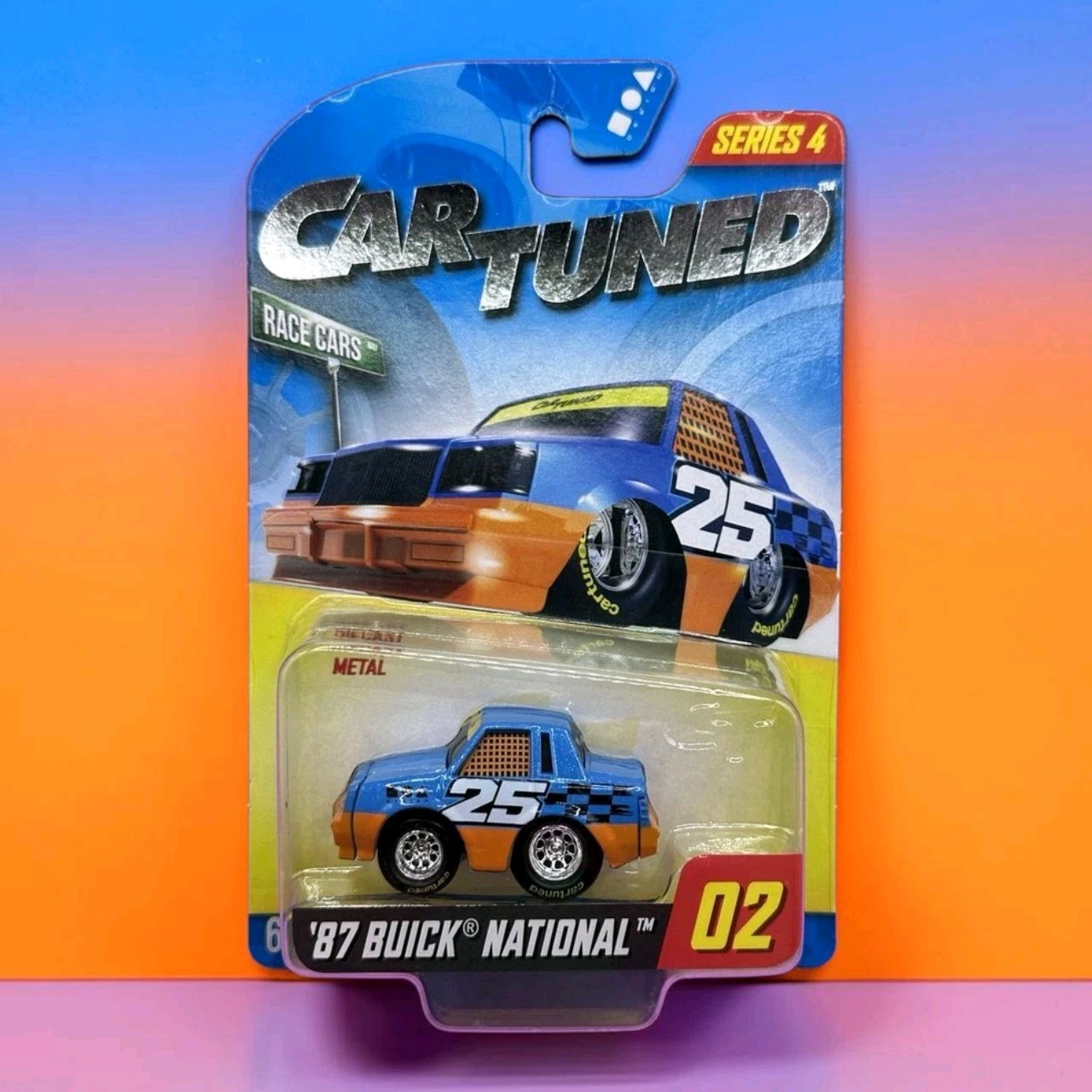 MGA Cartuned Series 4 Buick Grand National #02 Diecast BlueOrange 