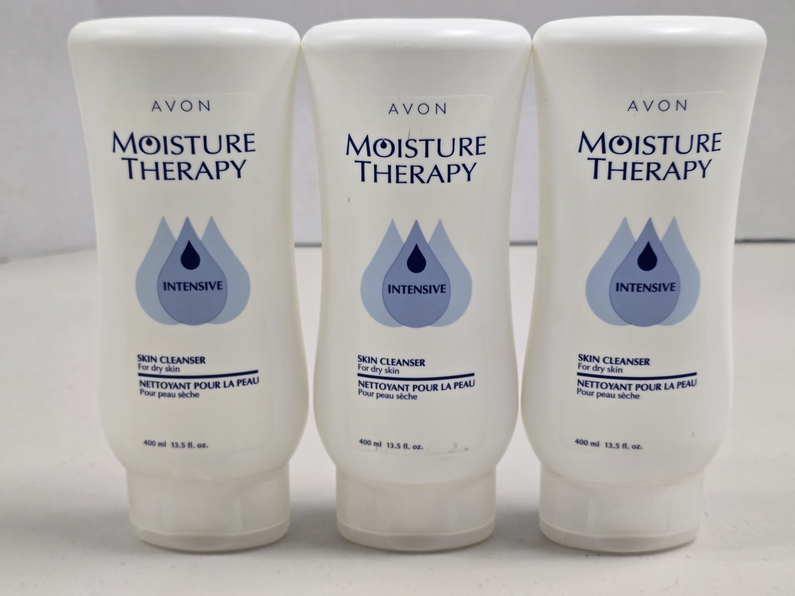 Lot 3x Avon Moisture Therapy Intensive Skin Cleanser 13.5 Oz (40.5 Oz Tot) *NEW