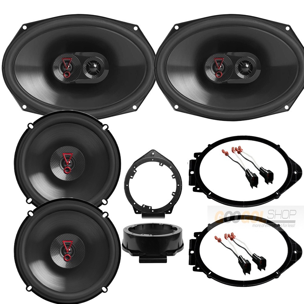 JBL Stage3 Car Speakers Front & Rear for 2010-2015 Chevy Camaro (Coupe Only)
