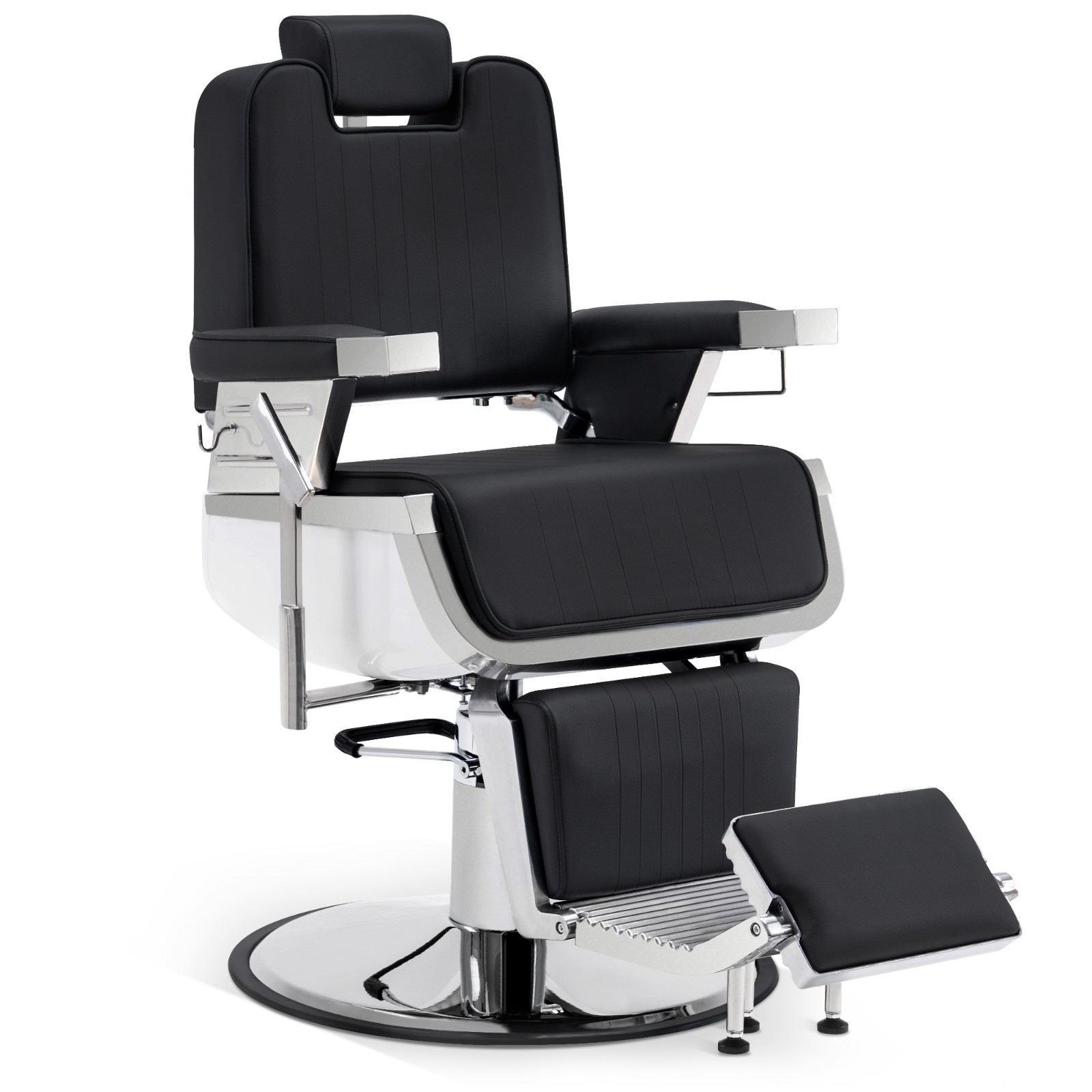 BarberPub All Purpose Barber Chair, Reclining Hydraulic Chair with Headrest 3819 BarberPub All Purpose Barber Chair, Reclining Hydraulic Chair with Headrest 3819