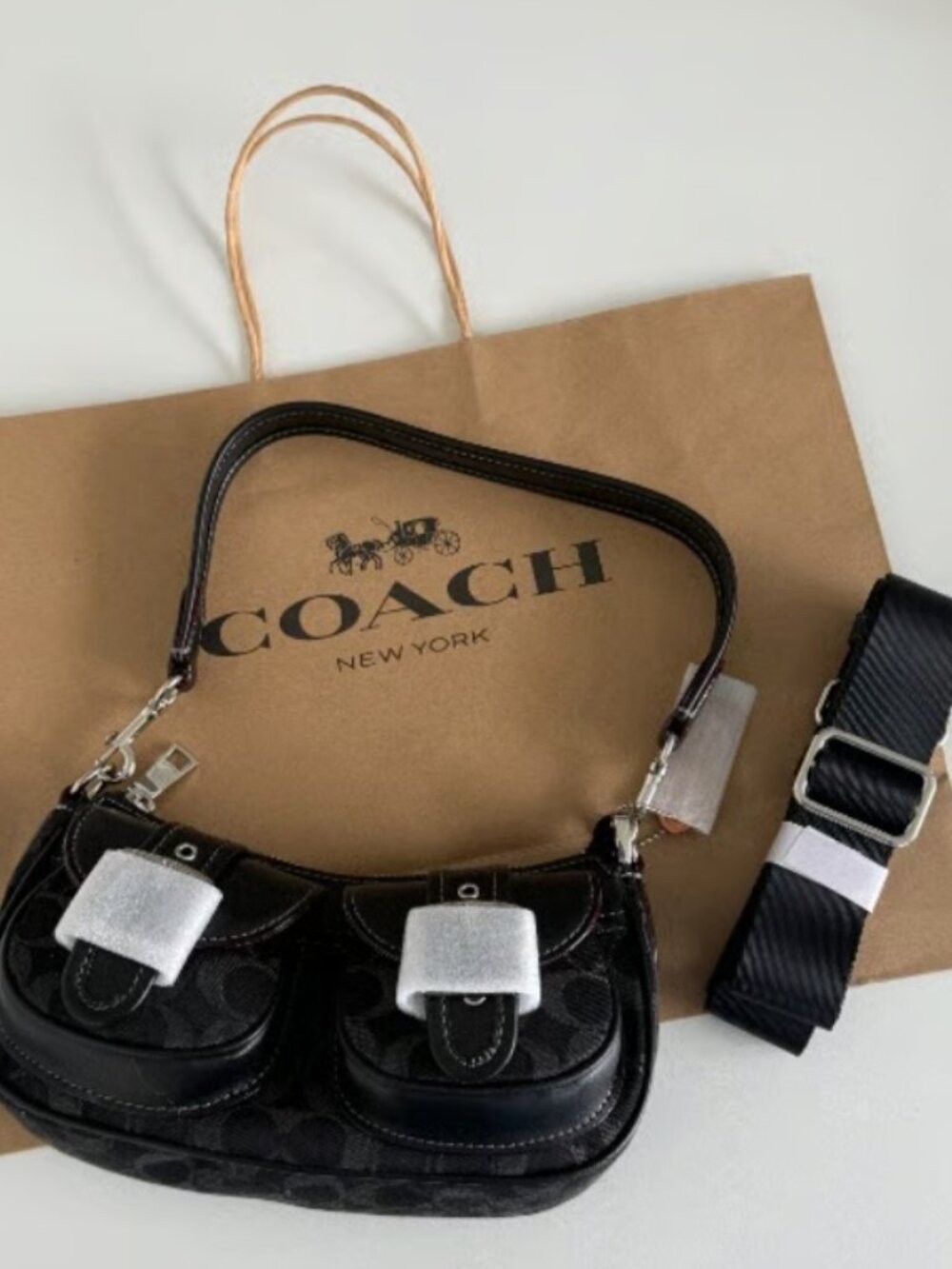 Coach Ashton Bag Signature Denim CQ184 Dark Denim-NEW WITH TAG Coach Ashton Bag Signature Denim CQ184 Dark Denim-NEW WITH TAG