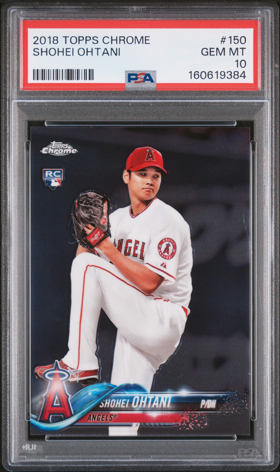 2018 TOPPS CHROME #150 SHOHEI OHTANI ROOKIE RC PSA 10