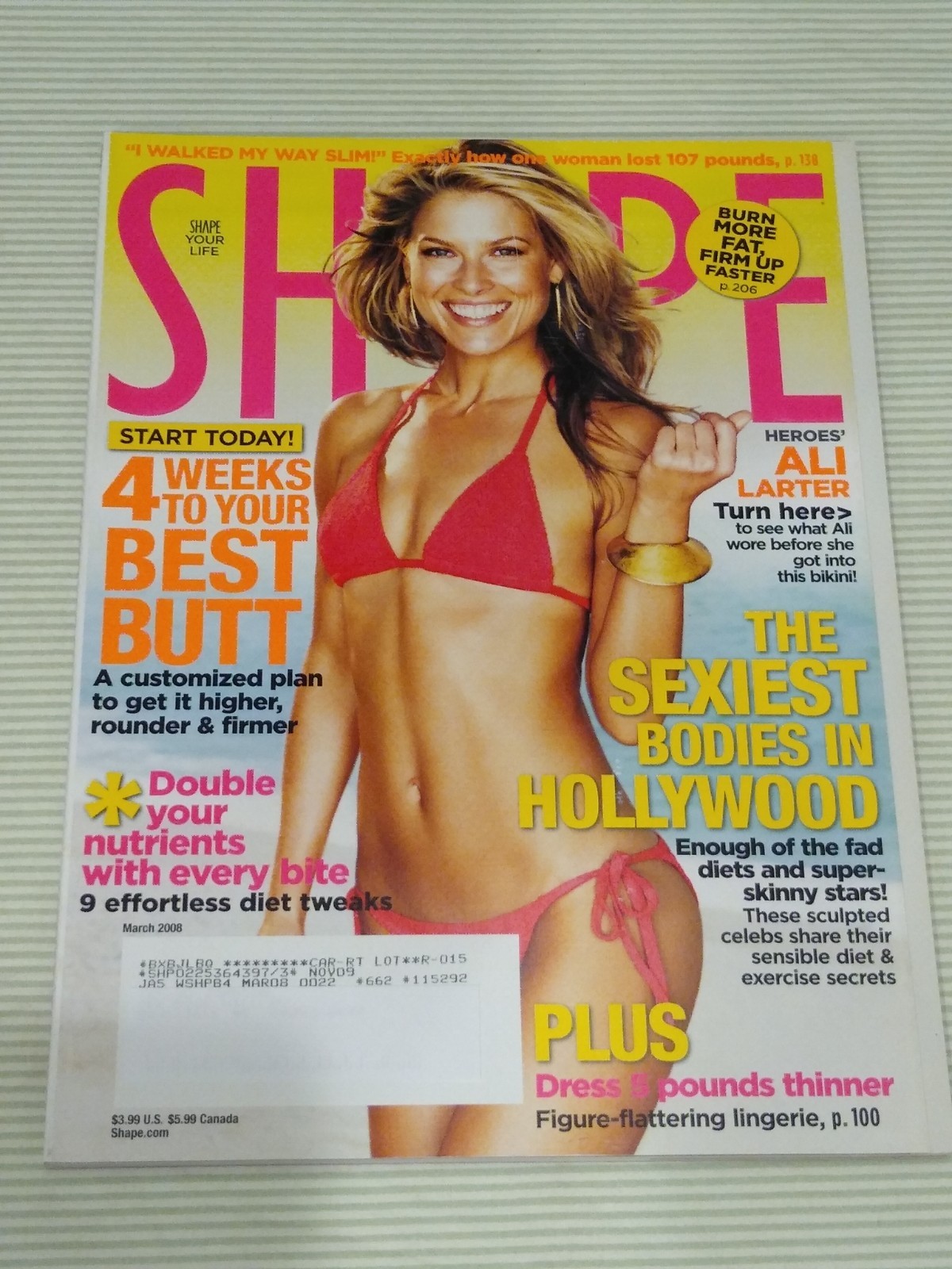 Ali Larter Shape Magazine March 2008 Fitness Health Nutrition Fashion Beauty