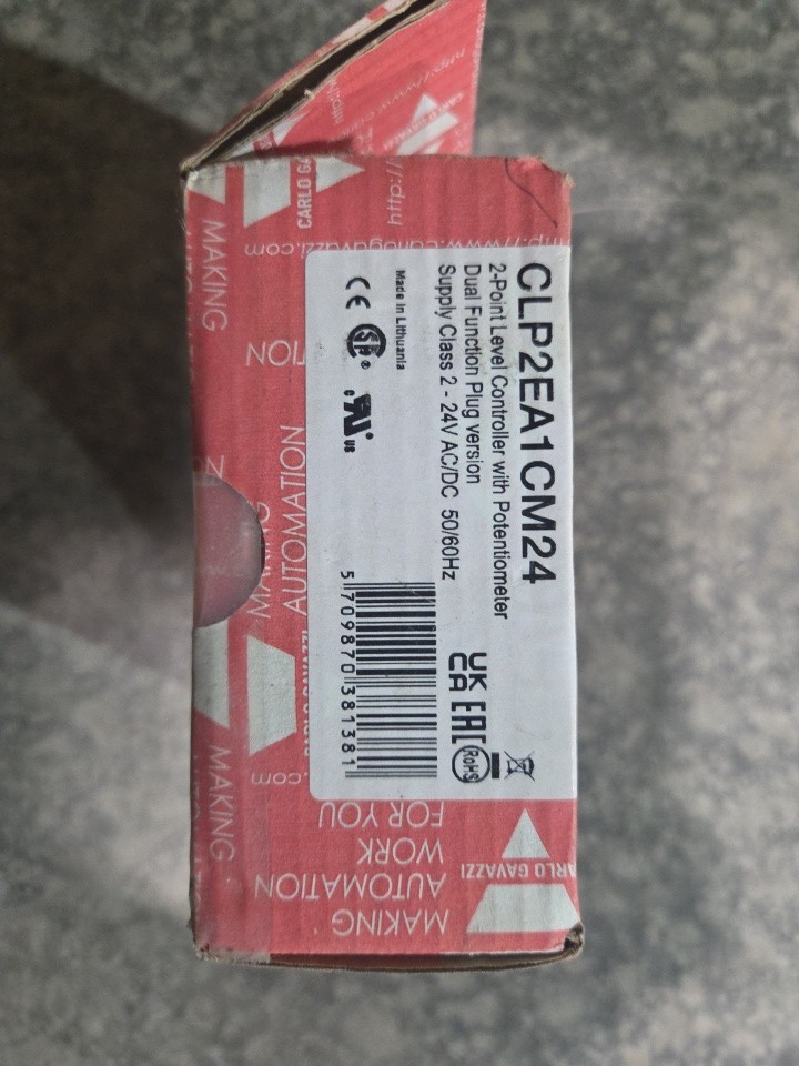 CARLO GAVAZZI CLP2EA1CM24 COND.LEVEL 2+1 FILL EMPTY PLUG CARLO GAVAZZI CLP2EA1CM24 COND.LEVEL 2+1 FILL EMPTY PLUG