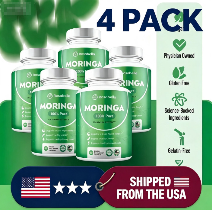 4-Pack Rosabella Certified Organic Moringa800 mg Herbal DigestiveSupport Natura- 4-Pack Rosabella Certified Organic Moringa800 mg Herbal DigestiveSupport Natura-