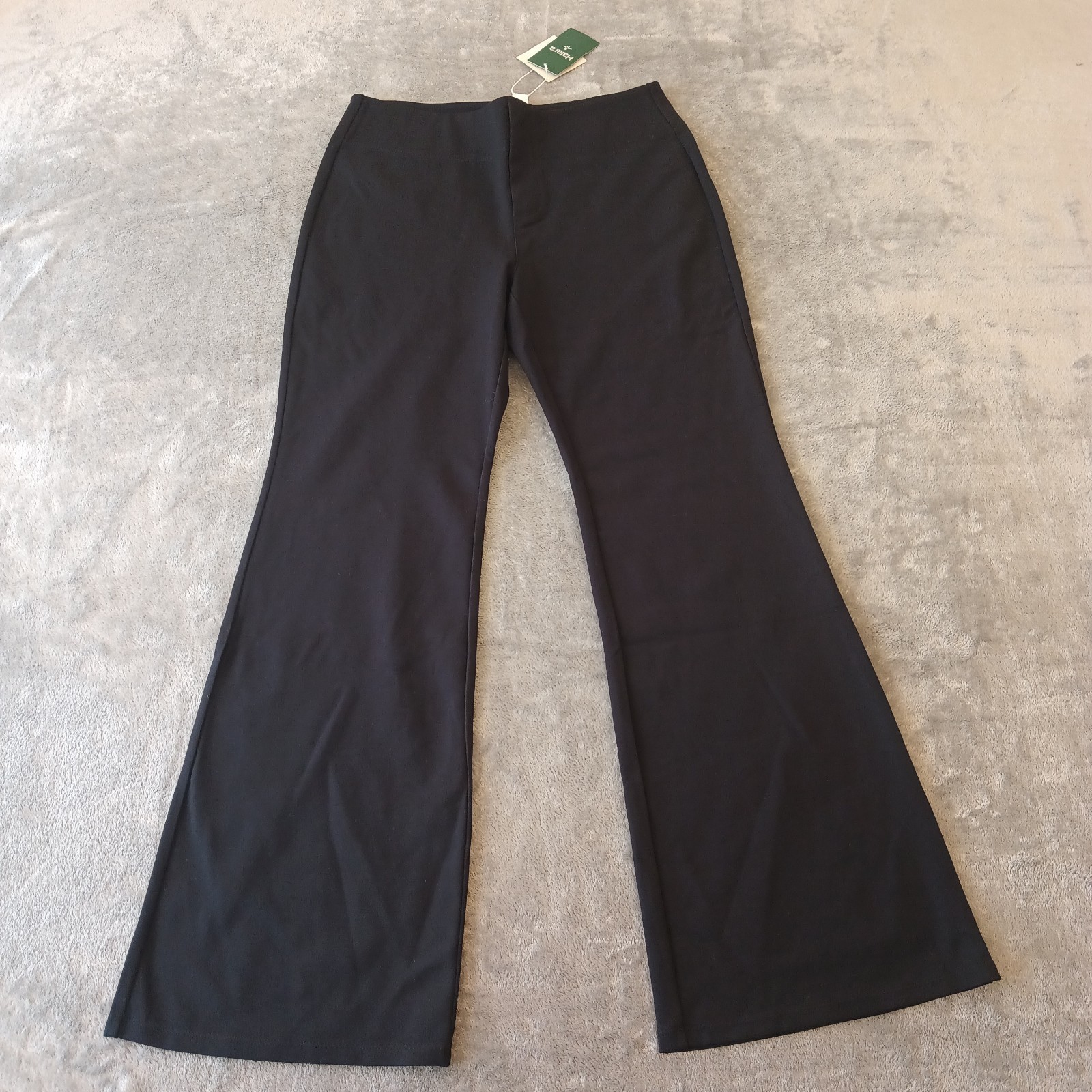 Halara Flare Pants Womens Large Black Pull On Stretch 31x30.5 High Rise New