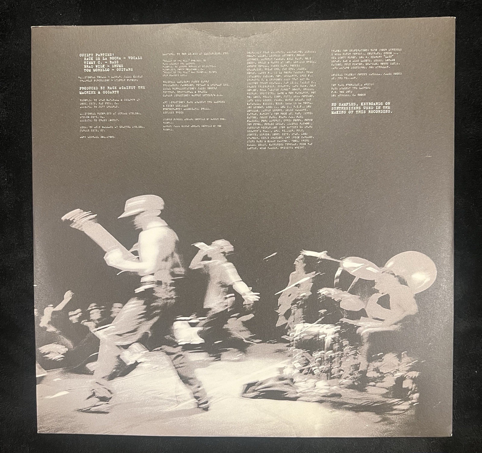 Rage Against The Machine LP 2015 180g Vinyl + Inner Sleeve NO COVER VG