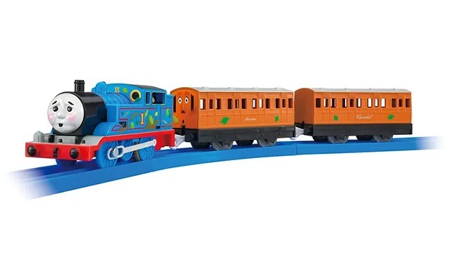 Takara Tomy Plarail TS‑12 TIRED THOMAS Exhausted 3‑Car Set Thomas & Friends 