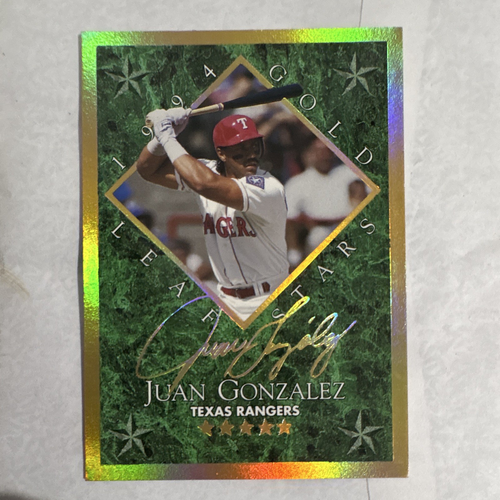 Donruss 1994 Leaf All-Stars Juan Gonzalez Texas Rangers #13/15 /10000