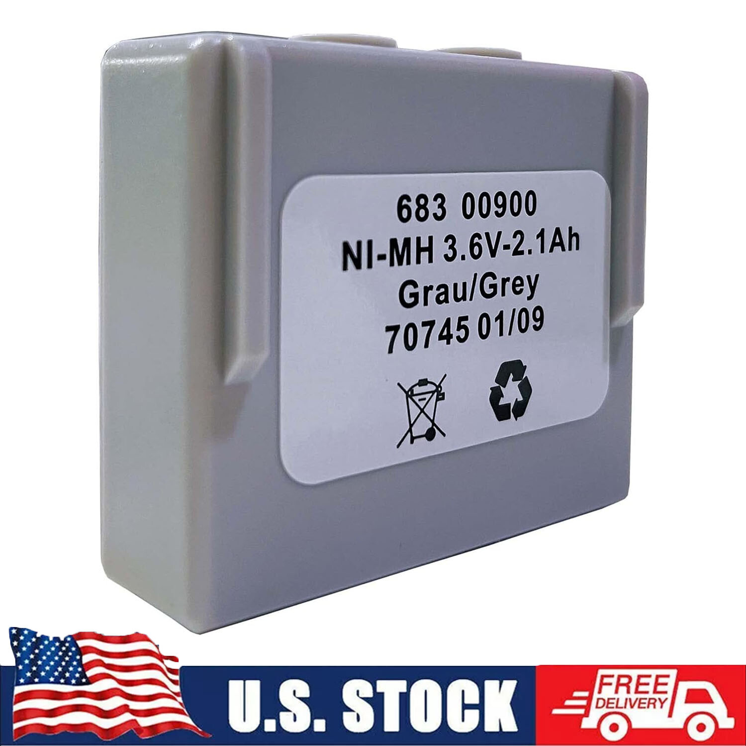 New 3.6V 2100mAh Battery 68300900 for HETRONIC Remote Control (US STOCK).