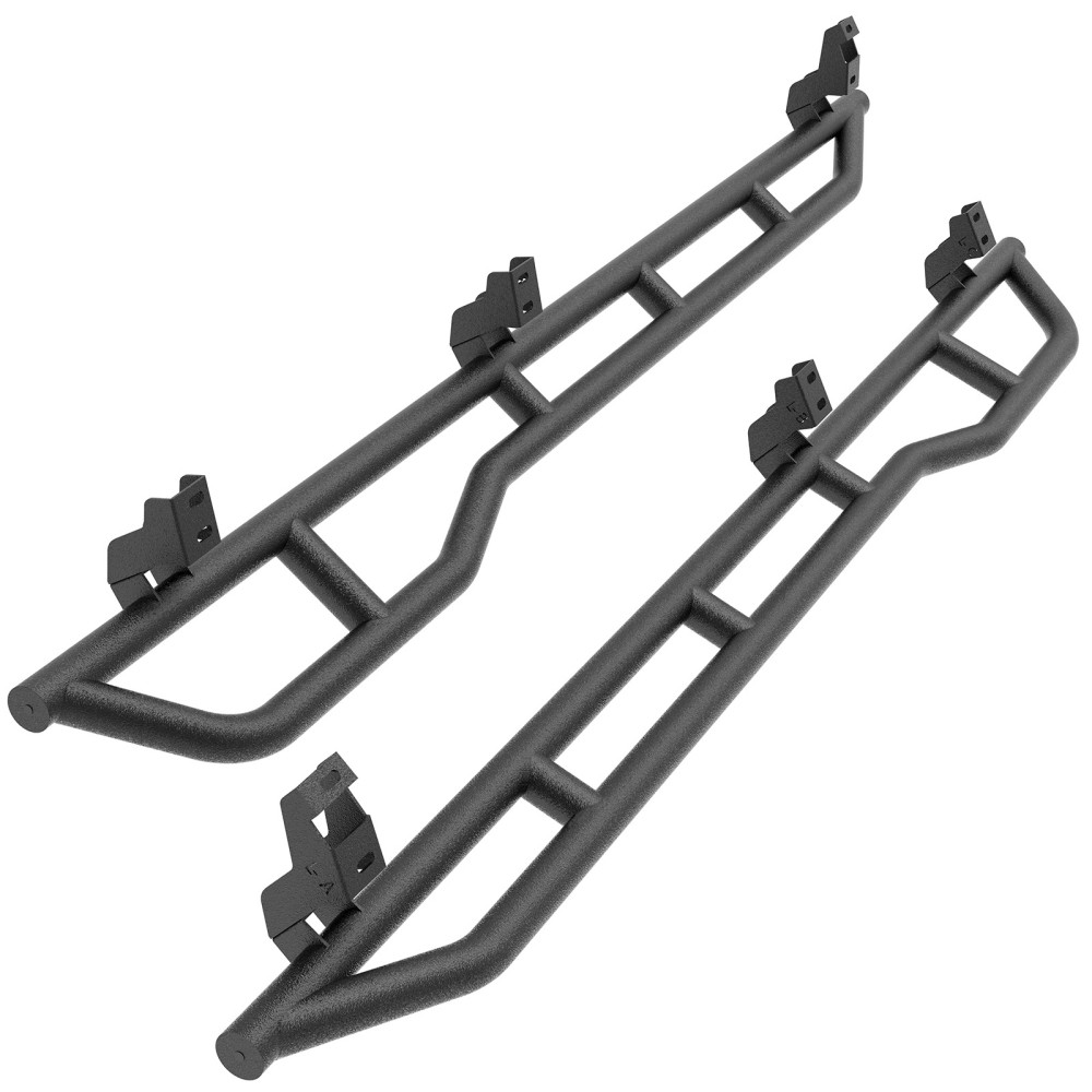 Fit 07-21 Toyota Tundra CrewMax Rock Sliders Tube Step Rails 4 Full Size Doors
