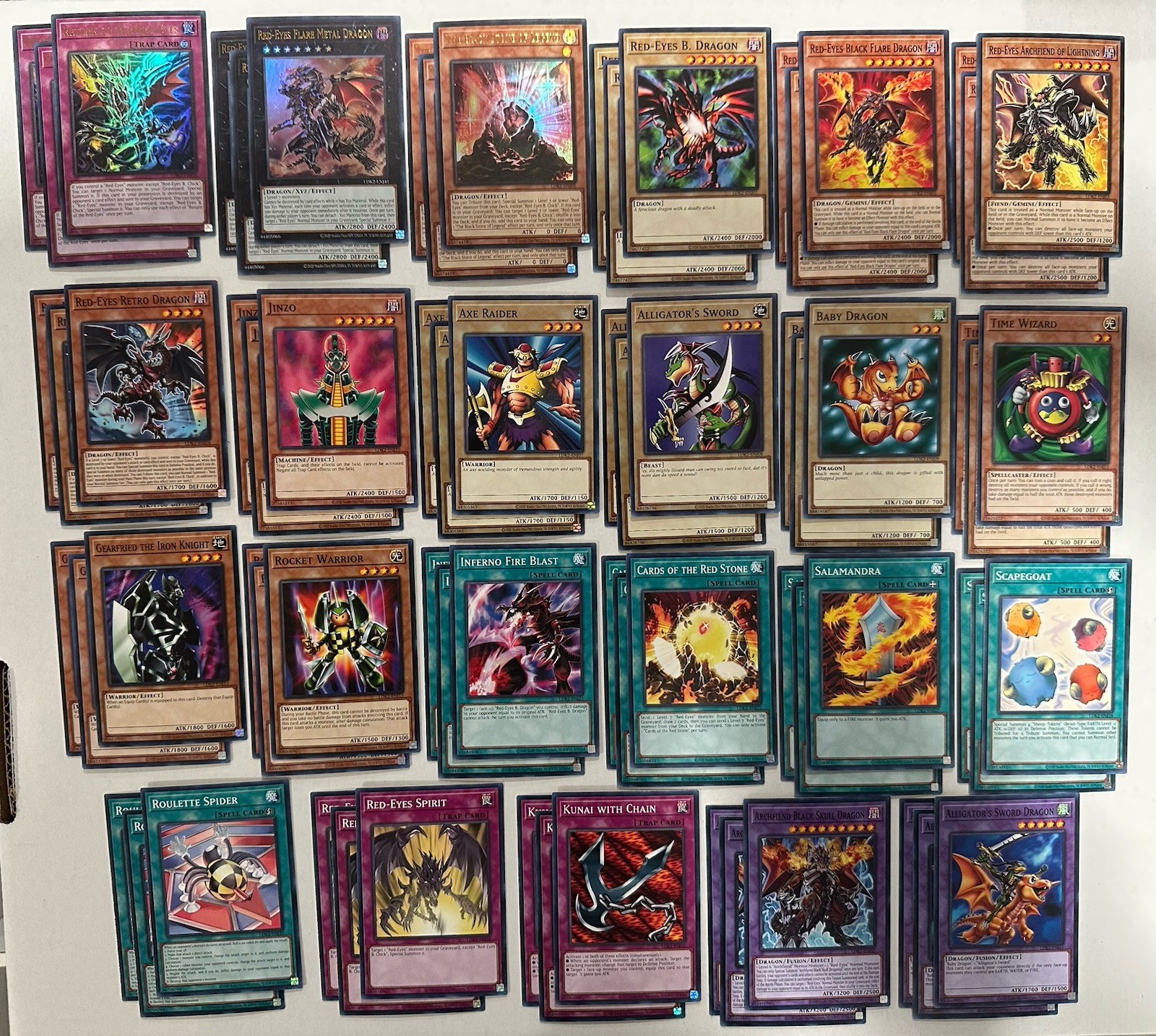 Yugioh 69 Card Legendary Decks 2 Joey Wheeler LDK2 Red-Eyes Black Dragon NM