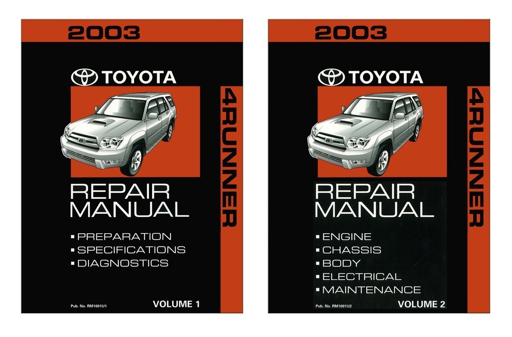 2003 Toyota 4-Runner Factory Shop Service Manual 2003 Toyota 4-Runner Factory Shop Service Manual