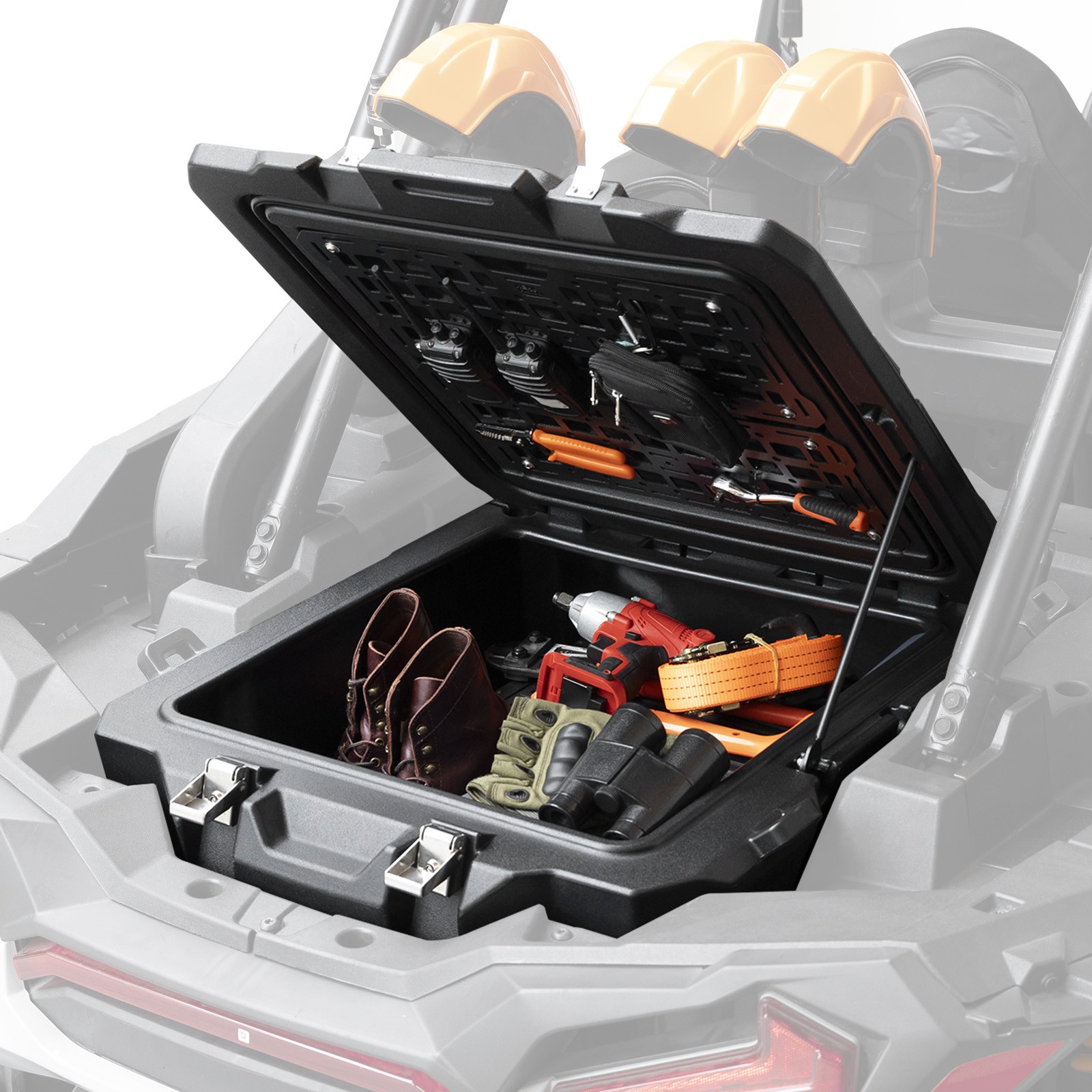 100L UTV Rear Cargo Storage Box for Polaris RZR XP 1000/4 1000/4 Turbo 2018-2023
