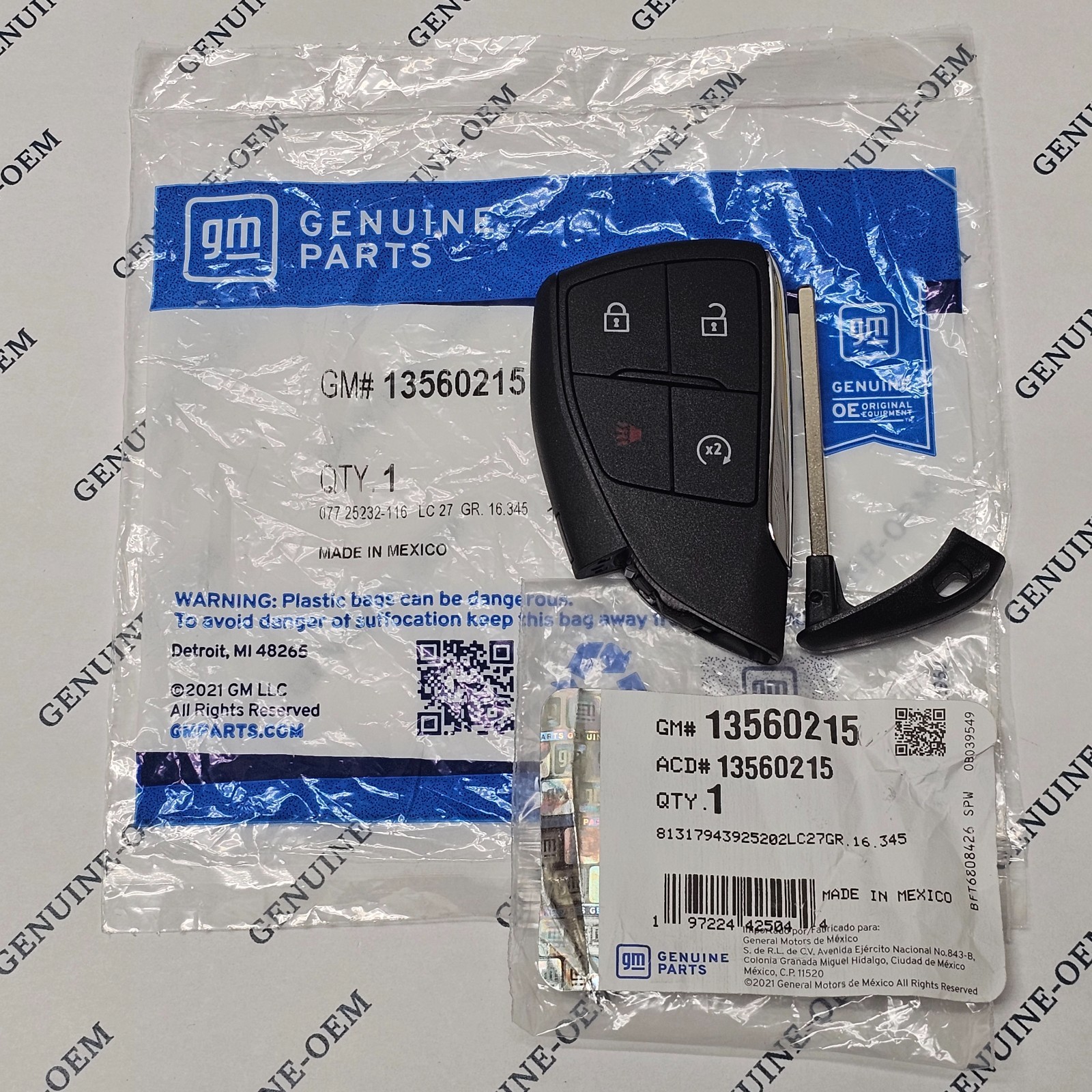 2023-2026 GMC Canyon Sierra Smart Key Keyless Remote Entry Fob GM 13560215 OEM
