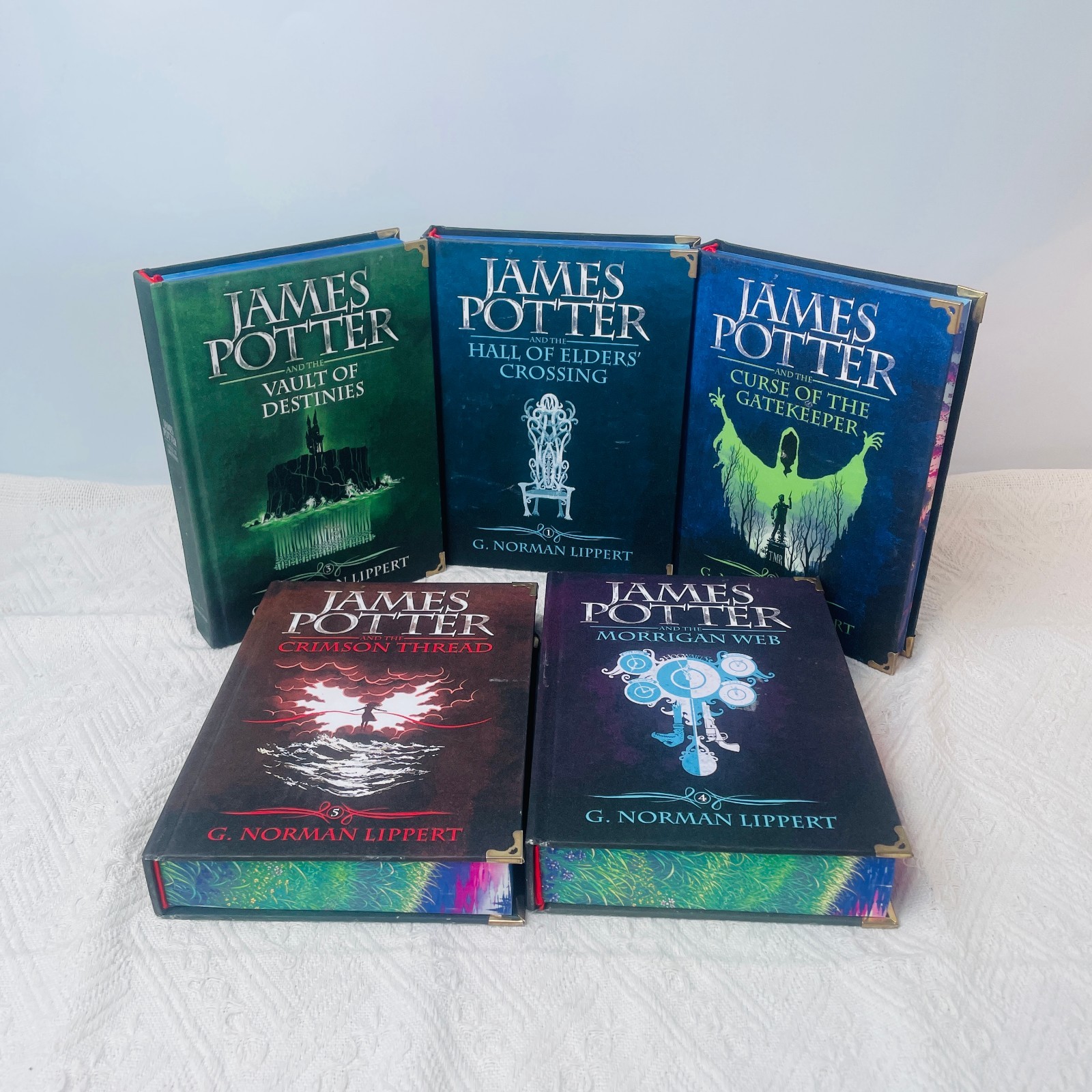 JamesPotter Complete 5 Book Set GNorman Lippert Hardcover Printed Edges JamesPotter Complete 5 Book Set GNorman Lippert Hardcover Printed Edges