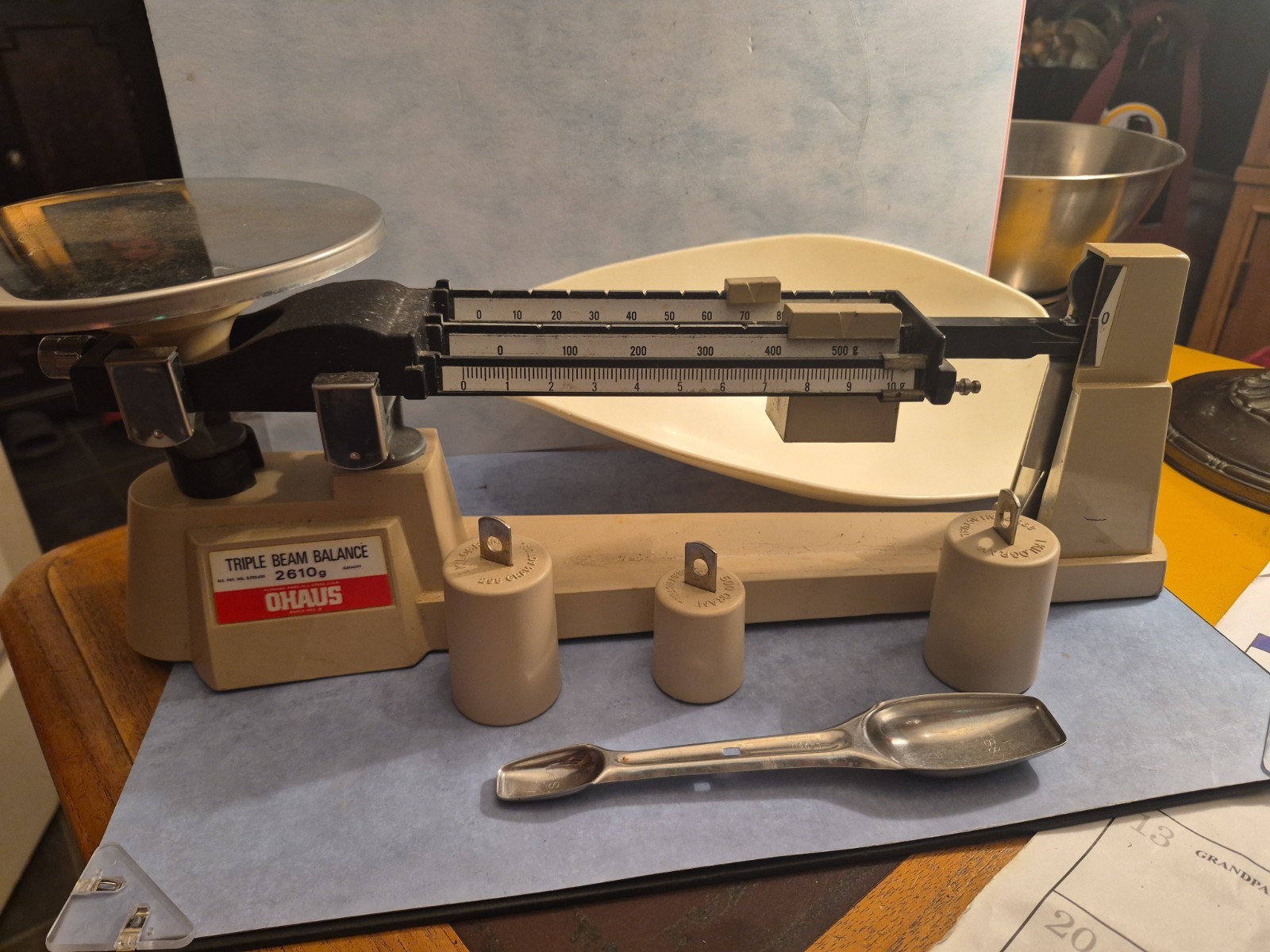 Vintage Ohaus Triple Beam Balance 700/800 Series 2610g 5lb Scale