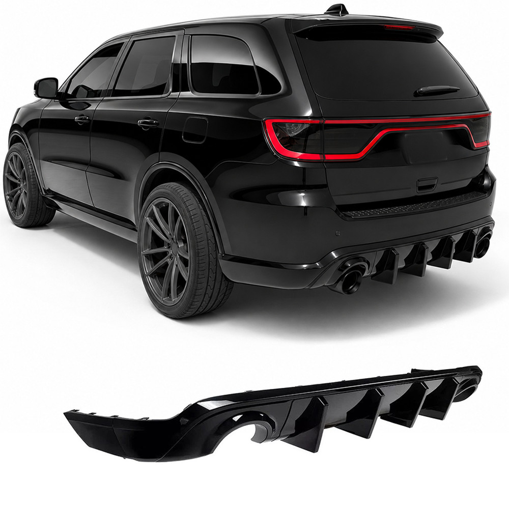 For 2011-2026 Dodge Durango R/T SRT Rear Bumper Lip Diffuser Spoiler Gloss Black