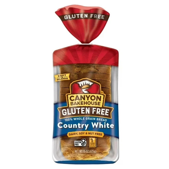 Canyon Bakehouse Country White Gluten Free Bread, 100% Whole Grain Sandwich Brea Canyon Bakehouse Country White Gluten Free Bread, 100% Whole Grain Sandwich Brea