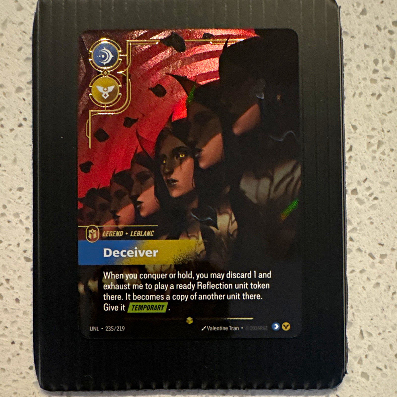Riot Games League of Legends Deceiver LeBlanc Base Set 2024 Card 235/219