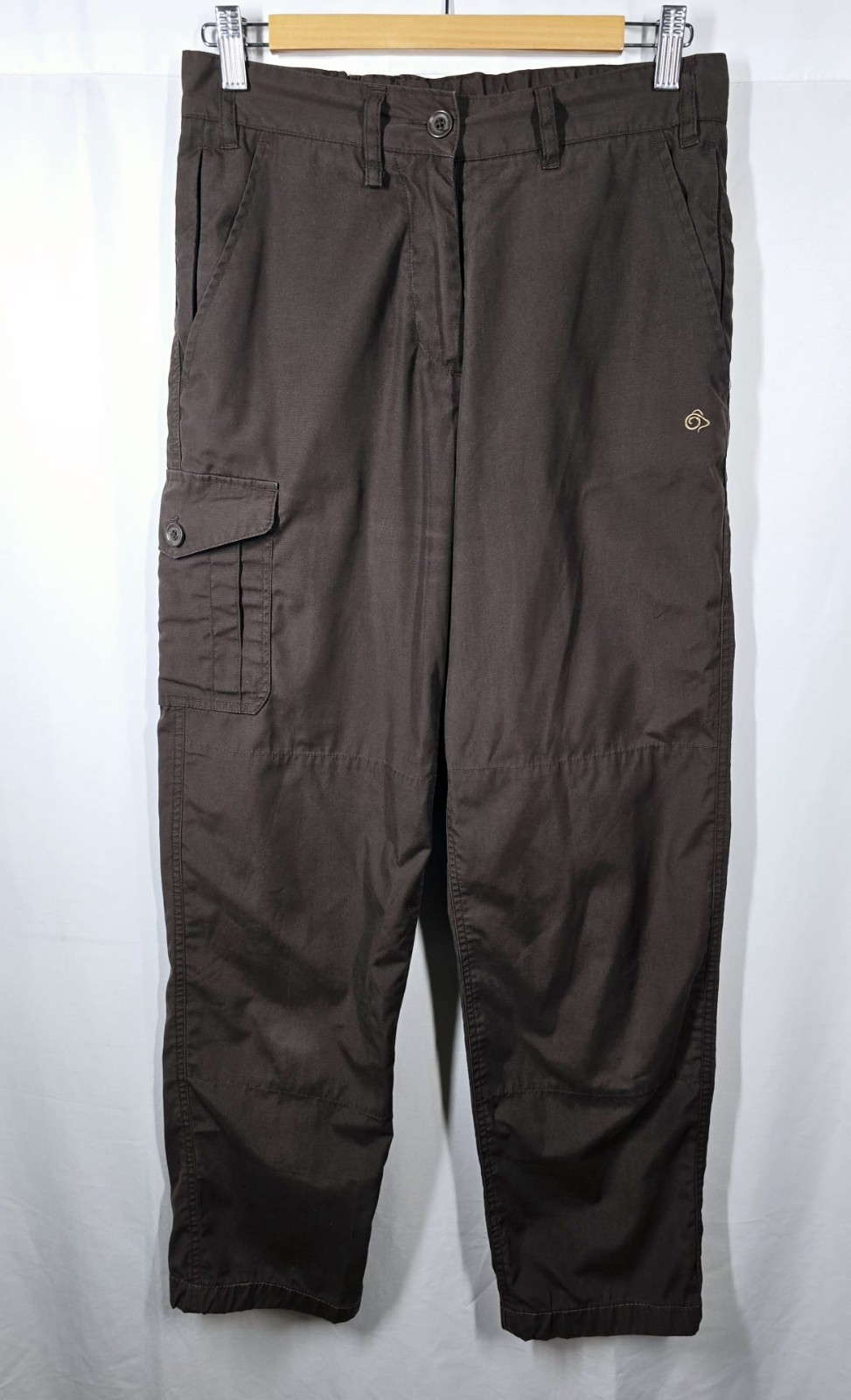 Craghoppers Cargo Trousers Womens UK 10 R Brown Walking Hiking Outdoor Utility