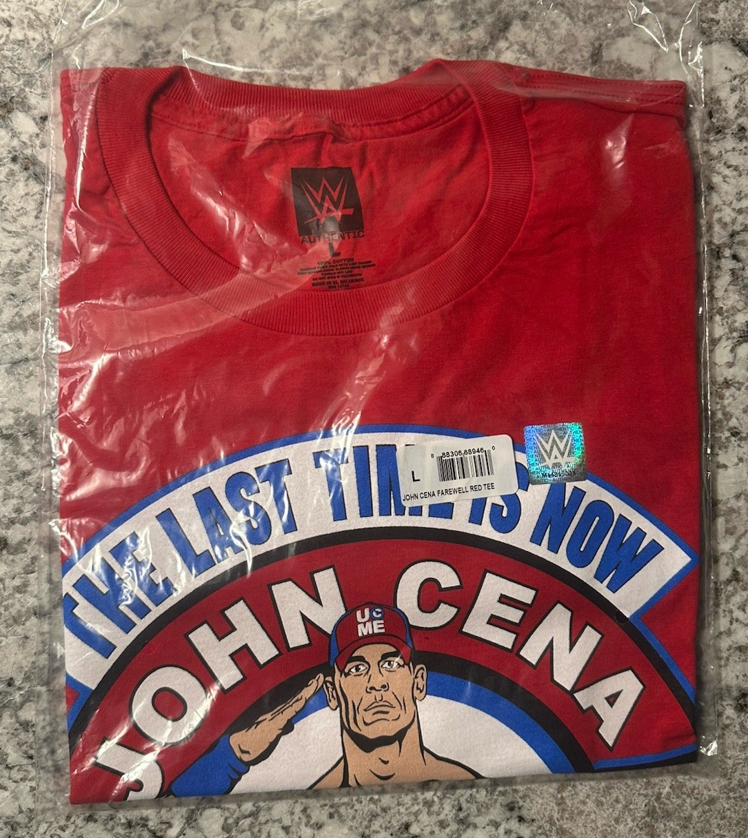 WWE John Cena The Last Time Is Now Farewell Tour 2025 Large Red T-Shirt NEW WWE
