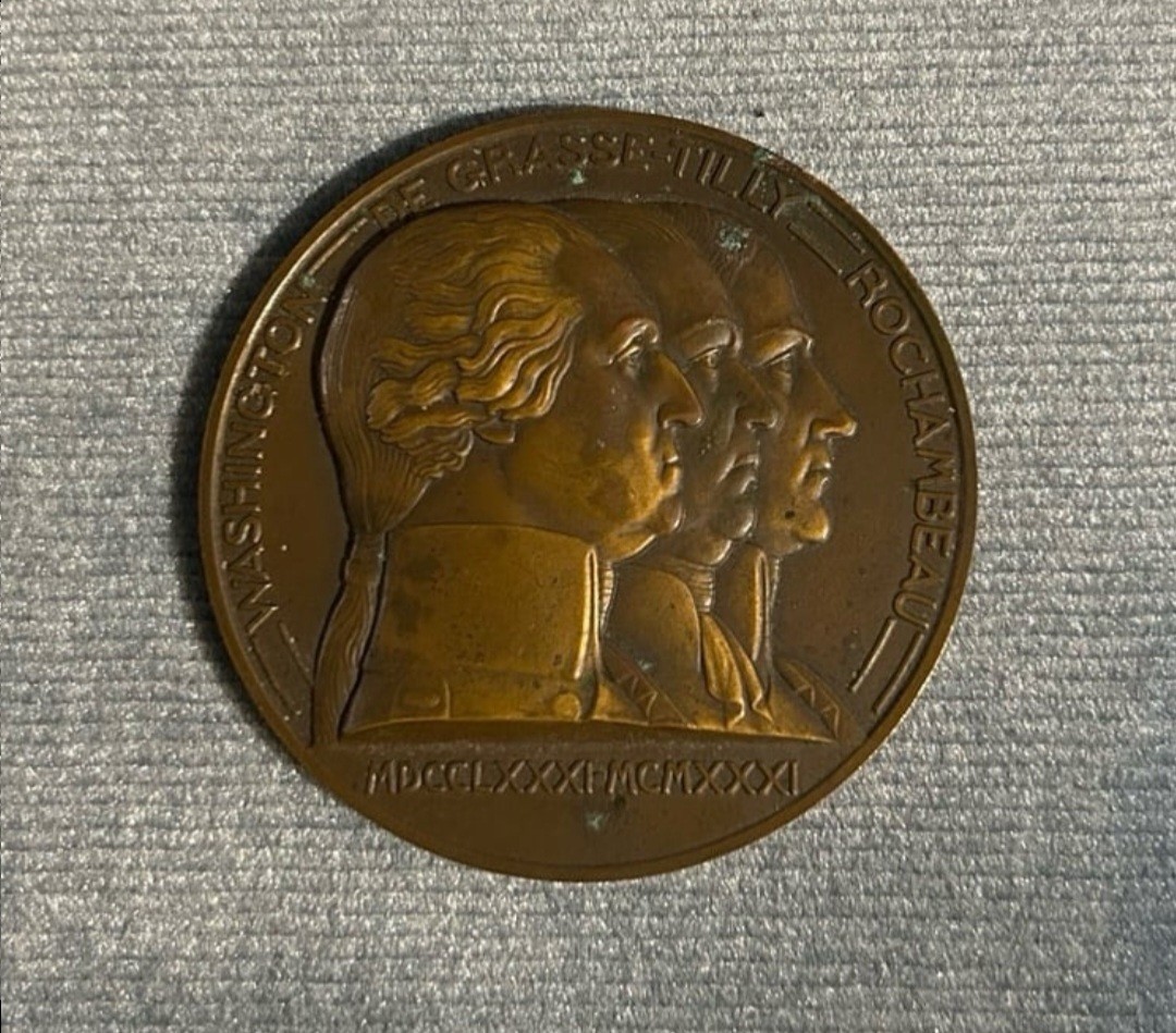Bronze Medal Yorktown sesquicentennial medal