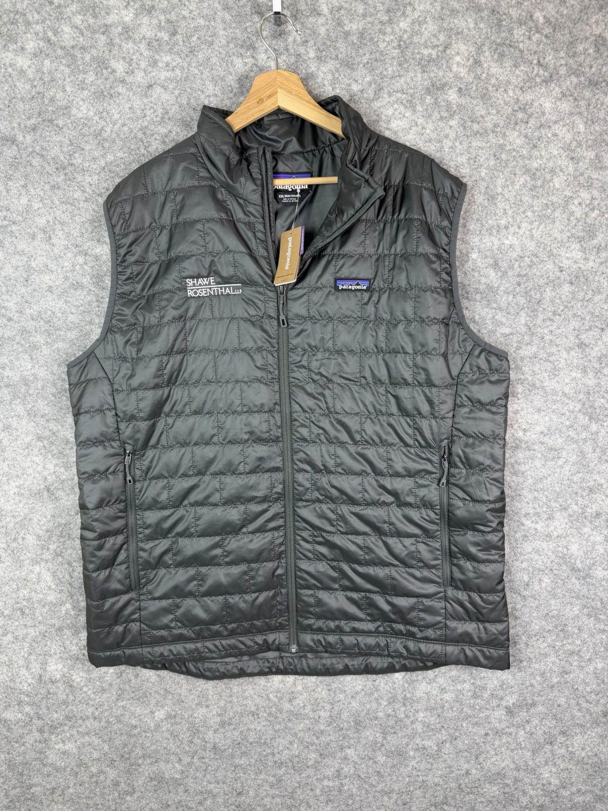 Patagonia Nano Puff Vest Men’s 2XL Gray Full Zip Primaloft Insulated Quilted Patagonia Nano Puff Vest Men’s 2XL Gray Full Zip Primaloft Insulated Quilted