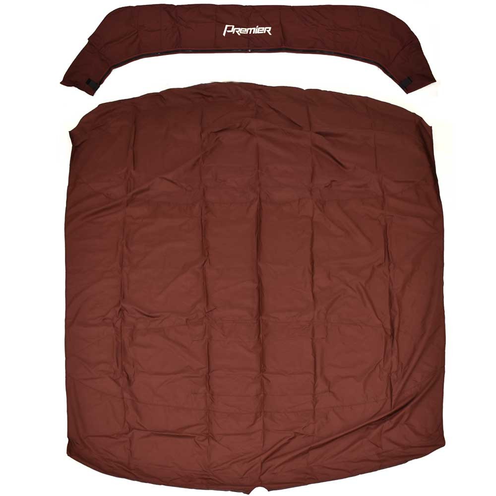 Premier Boat Bimini Cover 45498-19 | Cranberry 115 x 127 Inch w/ Boot